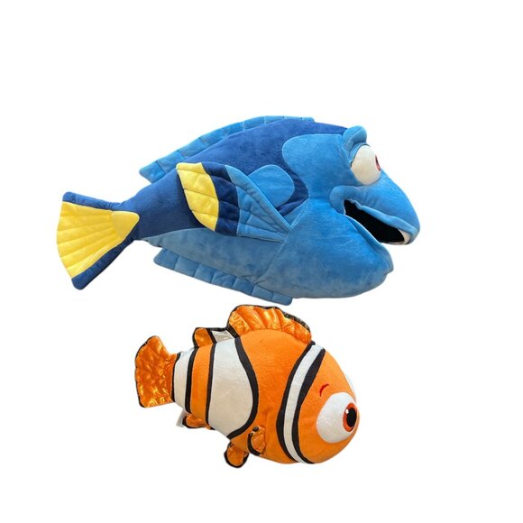 COPY - DISNEY PIXAR TY SPARKLE Nemo Plush Clown Fish & 18" Dory Finding Nemo - Picture 1 of 9
